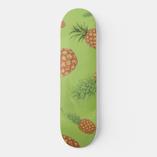 Wasserfarben-Apfelmuster 4 Skateboard (Vorderseite)