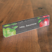 Wasserfarben-Appellettlehrer Namensplakette (Seite)