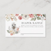 Wasserfarben Arctic Siegel Babydusche Windelwanne Begleitkarte (Vorderseite)