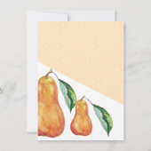 Wasserfarben Art Happy Pear Ankündigung (Rückseite)