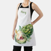 Wasserfarben-Artichoke Anpassbare Schürze (InSitu)