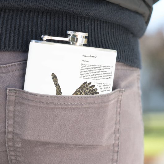 Wasserfarben Atemberaubend gefährdetes Fischhuhn Flachmann (Beispiel)