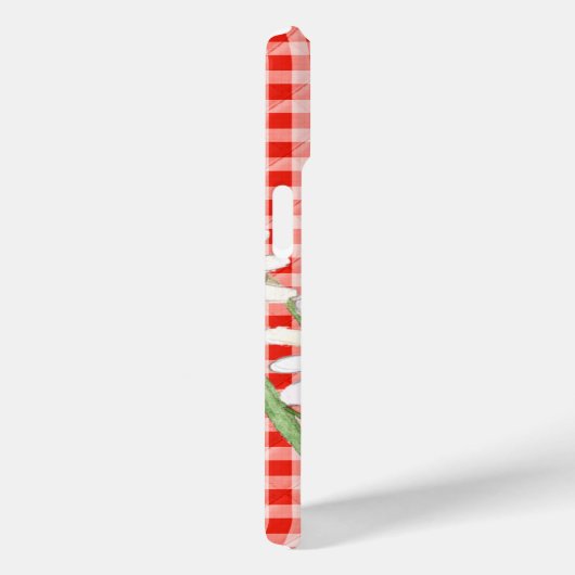 Wasserfarben auf Gingham Case-Mate iPhone Hülle (Rückseite / Rechts)