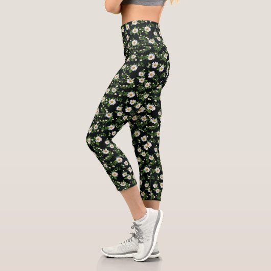 Wasserfarben auf schwarz capri leggings (Links)