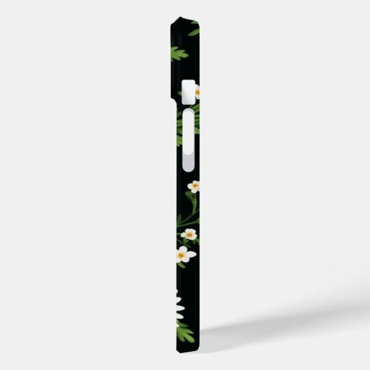 Wasserfarben auf schwarz Case-Mate iPhone hülle (Rückseite / Links)