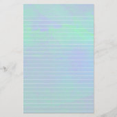 Wasserfarben aus blauem und grünem Papier (Vorderseite)