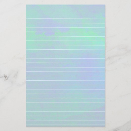 Wasserfarben aus blauem und grünem Papier (Vorderseite)