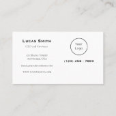 Wasserfarben-Ax-Wurf- oder Holzunternehmen Visitenkarte (Rückseite)