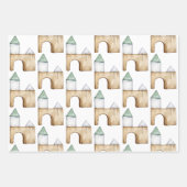 Wasserfarben-Baby-Design Geschenkpapier Set (Vorderseite 2)