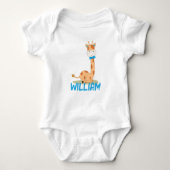 Wasserfarben-Baby Giraffe, Safari-Tiere Baby Strampler (Vorderseite)