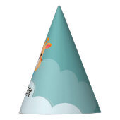 Wasserfarben-Baby Giraffe, Safari-Tiere zum Geburt Partyhütchen (Vorderseite)