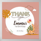 Wasserfarben-Baby Giraffe, Safari-Tiere zum Geburt Poster (Vorne)