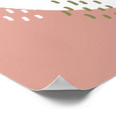 Wasserfarben-Baby Giraffe, Safari-Tiere zum Geburt Poster (Ecke)