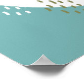 Wasserfarben-Baby Giraffe, Safari-Tiere zum Geburt Poster (Ecke)