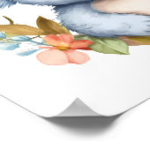 Wasserfarben Baby Koala Bear Kinder Kinderzimmer A Poster (Ecke)