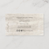 Wasserfarben Backen & Kochen Utensil Bäckergeschäf Visitenkarte (Rückseite)