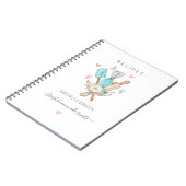 Wasserfarben Backutensilien Konditorei Koch Rezept Notizblock (Linke Seite)