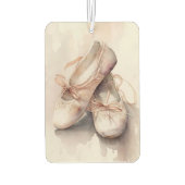 Wasserfarben Ballet Shoes Air Freshener Autolufterfrischer (Rückseite)
