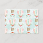 Wasserfarben-Banner Flags Babydusche Buchanfrage Begleitkarte (Rückseite)