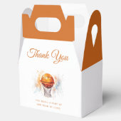 Wasserfarben Basketball Babydusche Geschenkschachtel (Geöffnet)