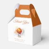 Wasserfarben Basketball Babydusche Geschenkschachtel (Vorderseite)