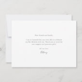 Wasserfarben-Bat Mitzvah-Foto Danke-Karte Karte (Rückseite)