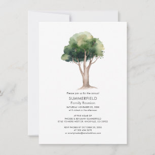 Wasserfarben-Baum-Einladung zum Familientreffen de