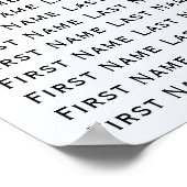 Wasserfarben Bäume Rustikale Hochzeit Poster (Ecke)