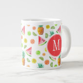 Wasserfarben-Baumuster Jumbo-Tasse (Vorderseite Rechts)