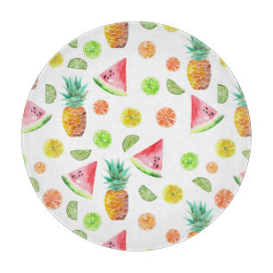 Wasserfarben-Baumuster Schneidebrett