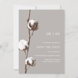 Wasserfarben Baumwolle Minimalistisch einzigartig Save The Date