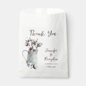 Wasserfarben-Baumwollstiele bei der Hochzeit von G Geschenktütchen (Vorderseite)