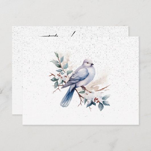 Wasserfarben-Beerdigung Einfache Skriptdanke-Karte Postkarte (Vorne/Hinten)