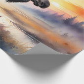 Wasserfarben bei Sonnenaufgang Geschenkpapier (Ecke)