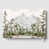 Wasserfarben - Berge und Wälder - Hütte Seehaus Gästebuch (Rückseite)