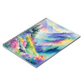 Wasserfarben-Bergheft Notizblock (Linke Seite)