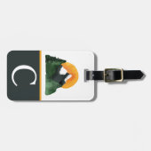 Wasserfarben-Bergsicht, Sonnenuntergang, Kinderspi Gepäckanhänger (Vorderseite horizontal)