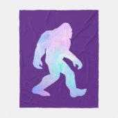 Wasserfarben Bigfoot Fleecedecke (Vorderseite)