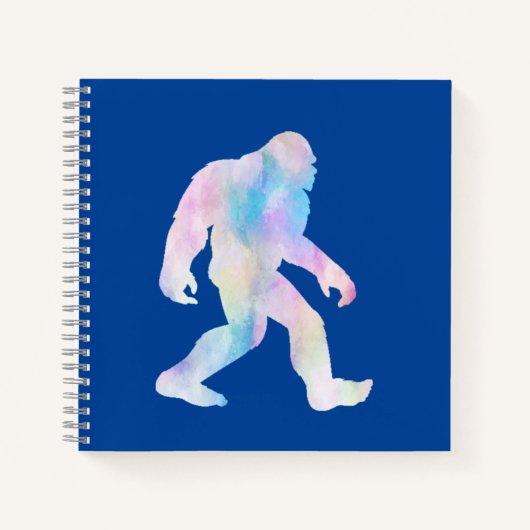 Wasserfarben Bigfoot Notizblock (Vorderseite)
