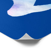 Wasserfarben Bigfoot Poster (Ecke)