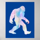 Wasserfarben Bigfoot Poster (Vorne)