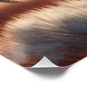 Wasserfarben-Bison auf den Ebenen Poster (Ecke)