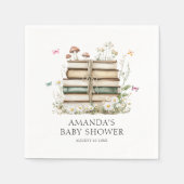 Wasserfarben-Bläschen-Neutral-Babydusche Serviette (Vorderseite)