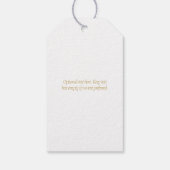 Wasserfarben-Bläserkuppel Hochzeit Geschenkanhänger (Rückseite)