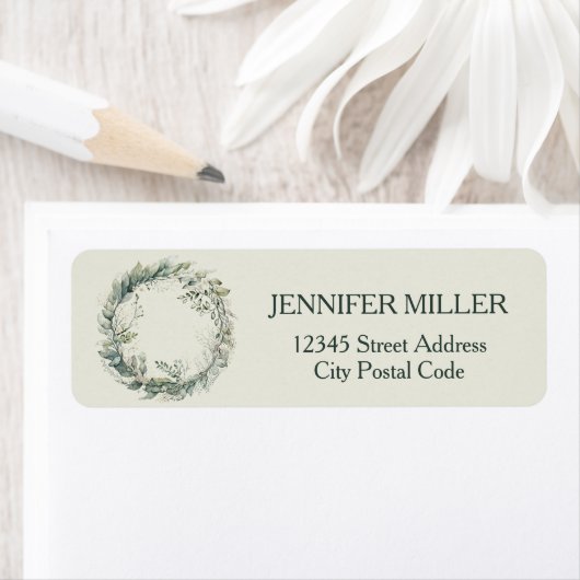 Wasserfarben-Blätter und Blume (Insitu)