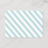 Wasserfarben Blauer Whale Babydusche Windelwindeln Begleitkarte (Rückseite)