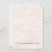 Wasserfarben Blume Bridal Dusche Einladung (Rückseite)