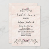 Wasserfarben Blume Bridal Dusche Einladung (Vorne/Hinten)