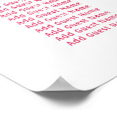 Wasserfarben-Blume Erste Communityplakette Poster (Ecke)