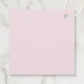 Wasserfarben Blume Erste Kommune Geschenkanhänger (Rückseite)